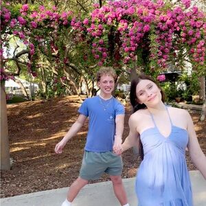 Light Blue Halter Dress
